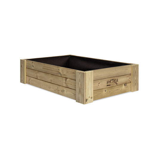 Cajón De Cultivo Madera Tratada Exterior Hortalia Box L30 120x80x30 Cm_0