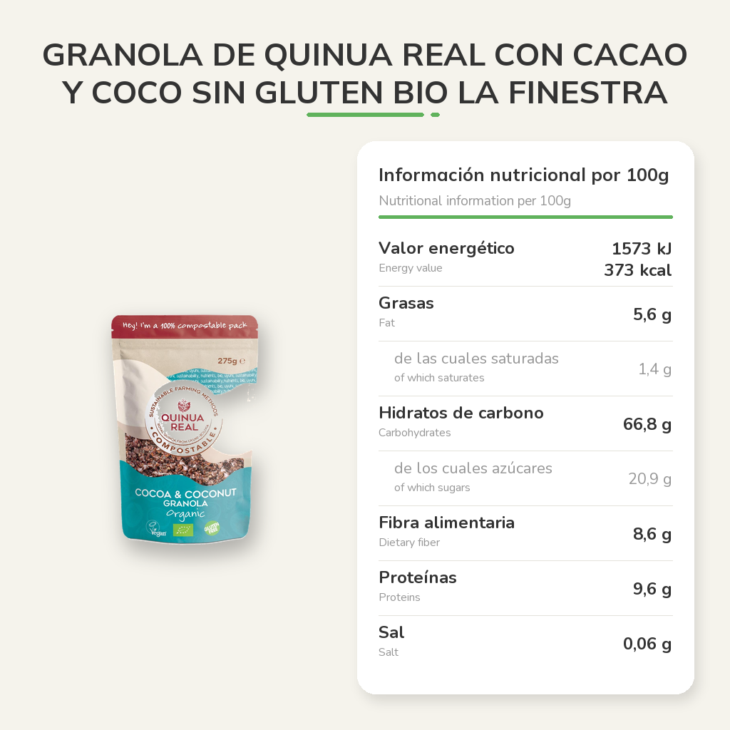 Información nutricional