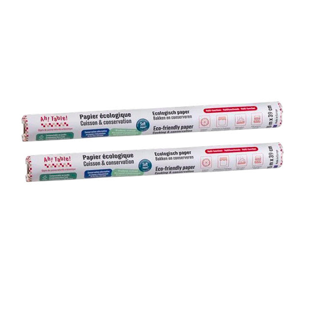 Pack 2x Recambio Papel hornear/conservación Eco La Droguerie Écologique, 15 metros