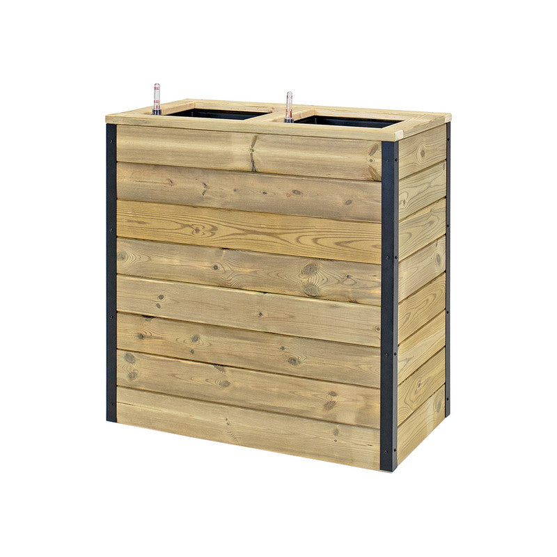 Jardinera Con Autorriego De Madera Nidum Interior Y Exterior Hortalia 75x40x80 Cm_2