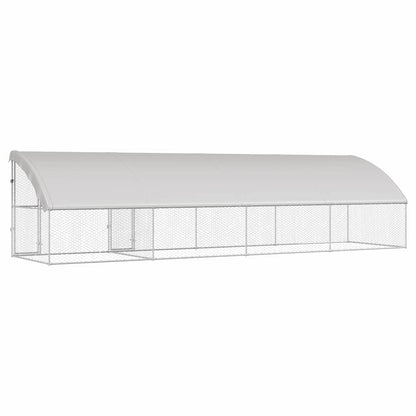 Refugio Para Perros 4 Pcs Plateado 8 X 2 X 2 M_5