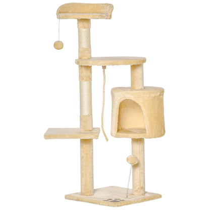 Pawhut Árbol Para Gatos Rascador Grande Con Plataformas Casetas Bolas De Juego_1