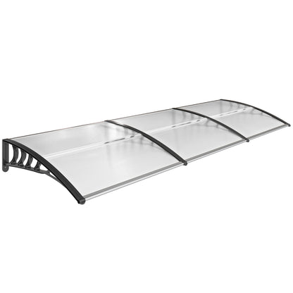 Tejadillo De Protección Outsunny Transparente 295x90x25 Cm_0