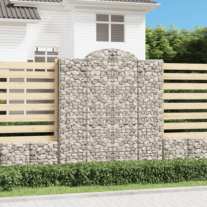 Cestas De Gaviones 15 Uds Forma De Arco Hierro 200x50x220/240cm_1