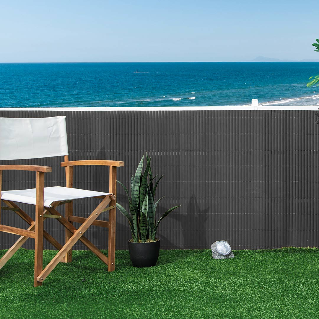 Cañizo Pvc Essential Recycane 20mm Antracita - Cerramiento Ecológico 0,9x3 M / Multicolor_1