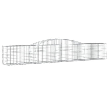 Cestas De Gaviones 9 Uds Forma De Arco Hierro 400x50x60/80 Cm_2