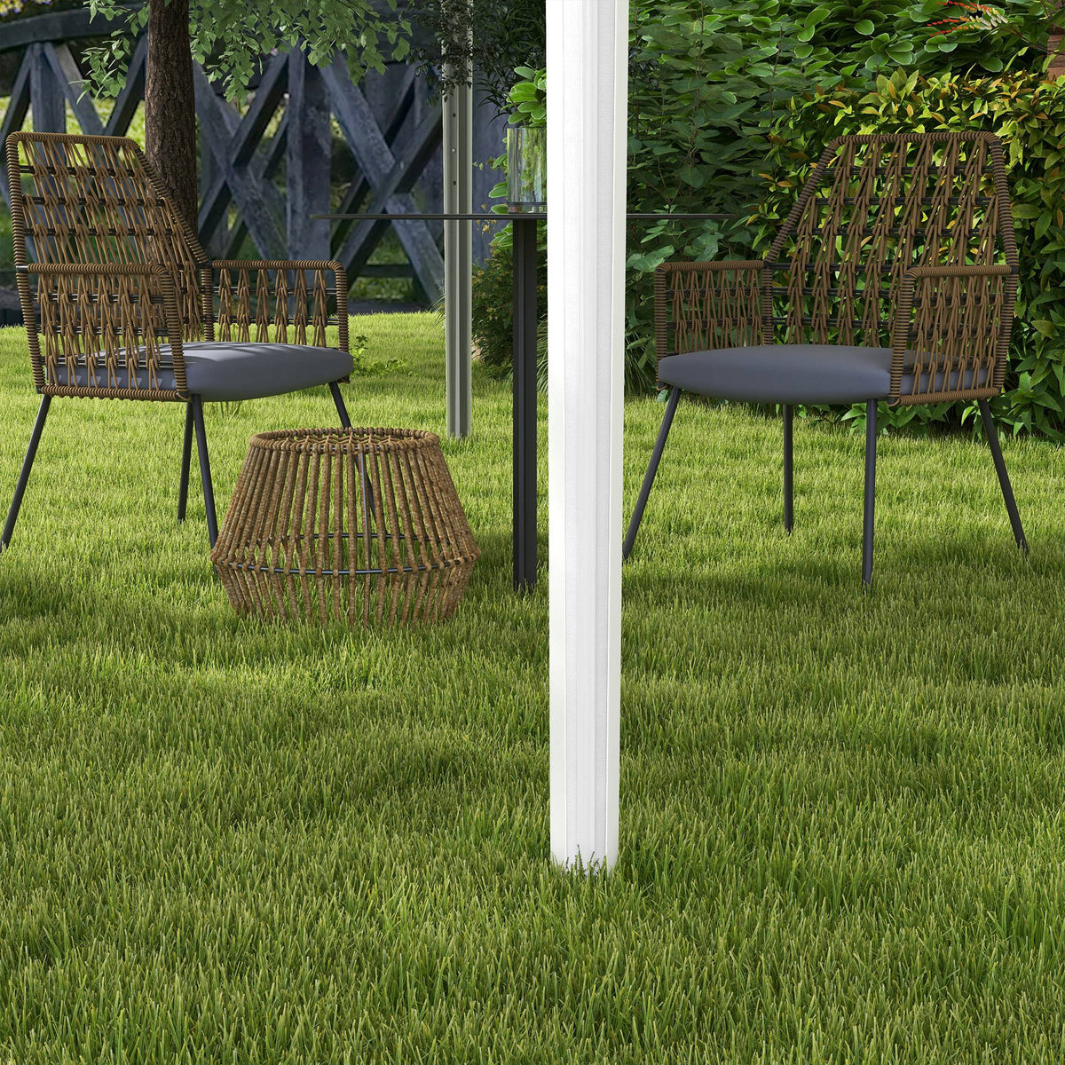 Outsunny Carpa Plegable 3x3 M Altura Ajustable Con Bolsa De Transporte Blanco_4
