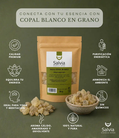 Salvia - Resina Copal Blanco, Granel | 100g_3