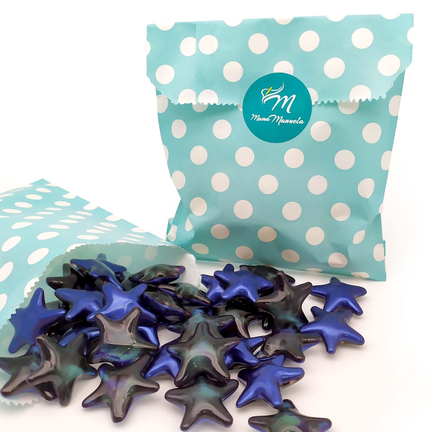 Pack 40 Perlas De Baño Aromatizada En Forma De Estrella - Con Aceite De Soja - Hidratante Y Aromática - Aroma Magnolia_4