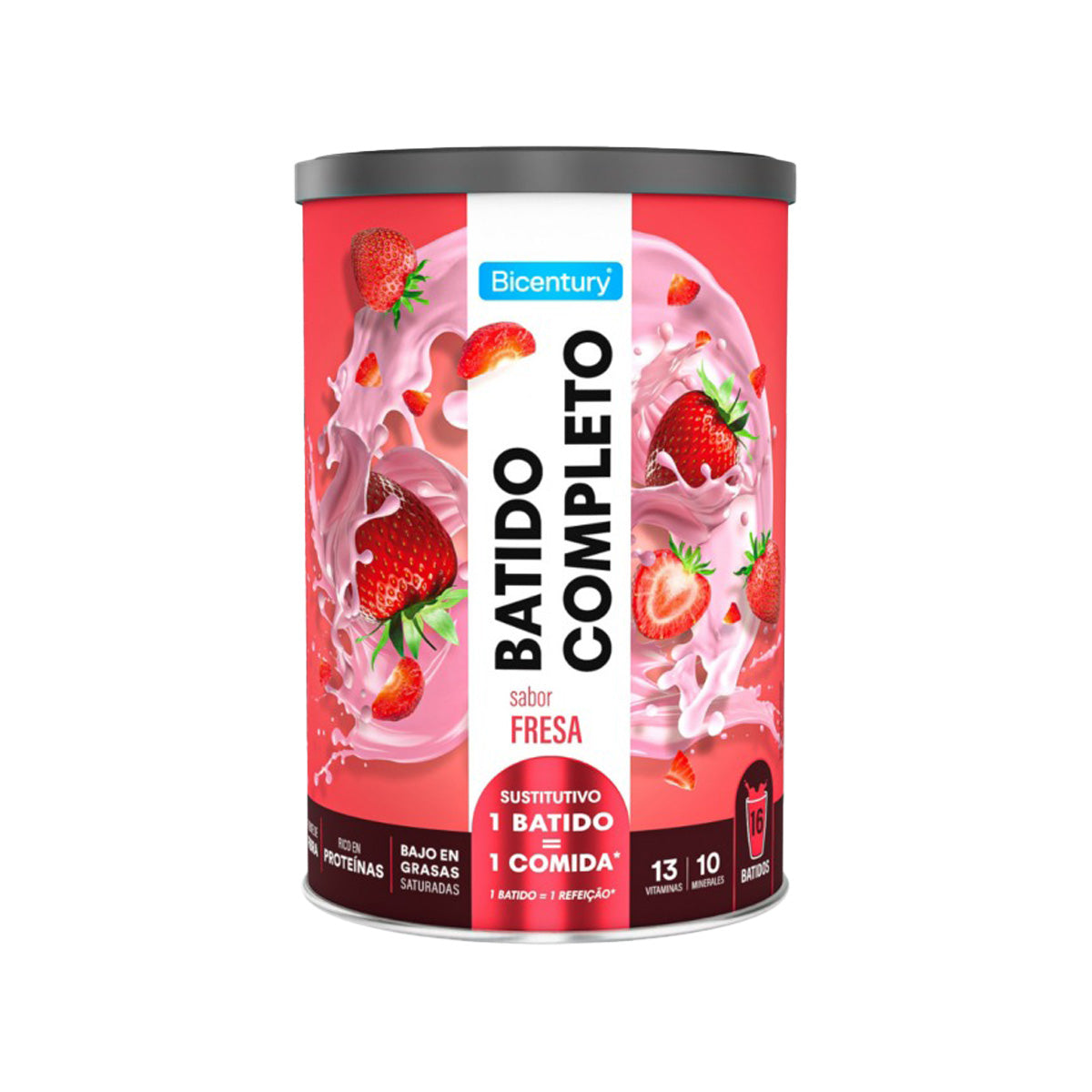 Batido Completo Fresa BICENTURY 436g