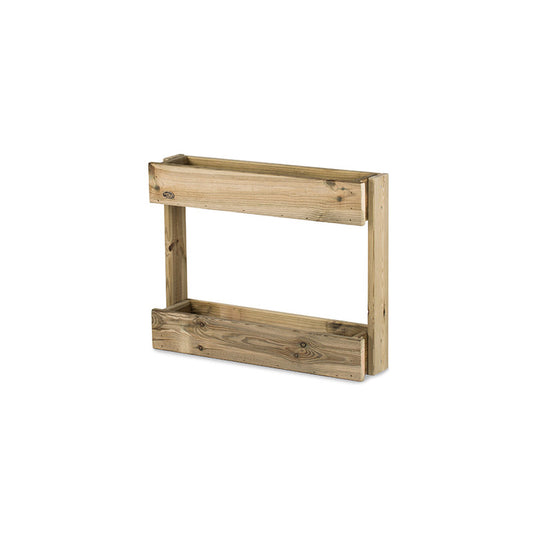 Jardinera Vertical Madera Tratada Exterior Stand Line Wall KD 2B Hortalia_0