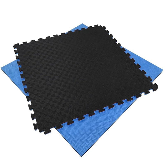 Artatami® Tatami Puzzle 1x1x20 mm Negro - Azul Pack Ahorro【2 Unidades】Gimnasios - Fitness - Pilates - Yoga_0