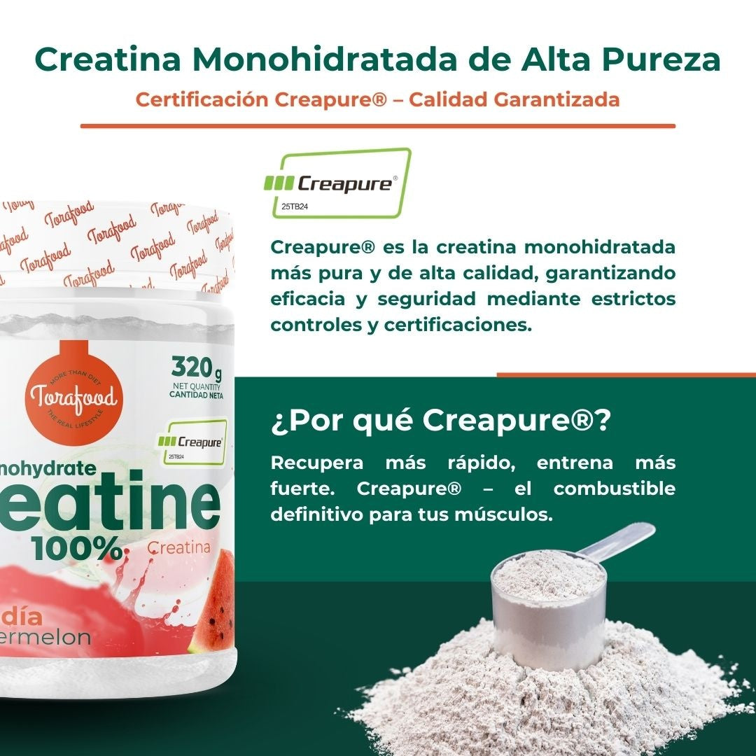 Creatina Creapure Sandía Torafood 320g