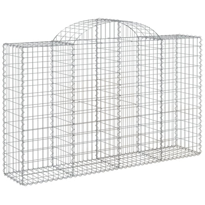 Cestas De Gaviones 8 Uds Forma De Arco Hierro 200x50x120/140 Cm_2
