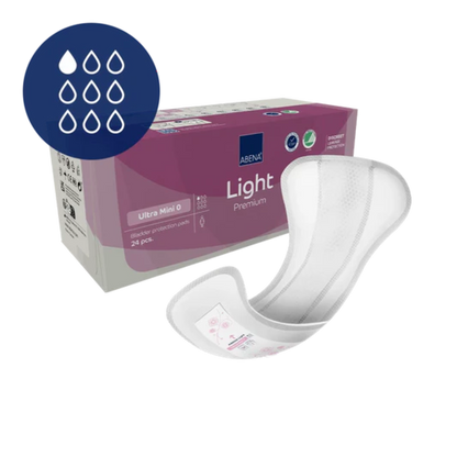 Compresas incontinencia light Ultra Mini ABENA 24 Uds