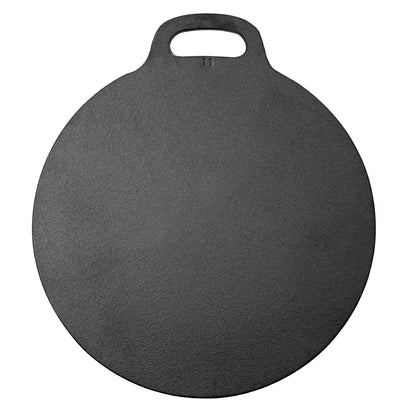 Victoria Plancha Inducción Hierro Fundido Curado, Budare 38cm Pizza, Crepes Para Fuego, Barbacoa, Horno, 34573, Negro_0