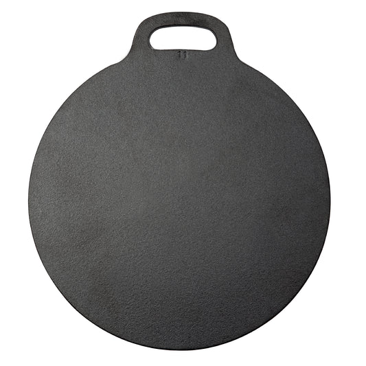 Victoria Plancha Inducción Hierro Fundido Curado, Budare 38cm Pizza, Crepes Para Fuego, Barbacoa, Horno, 34573, Negro_0