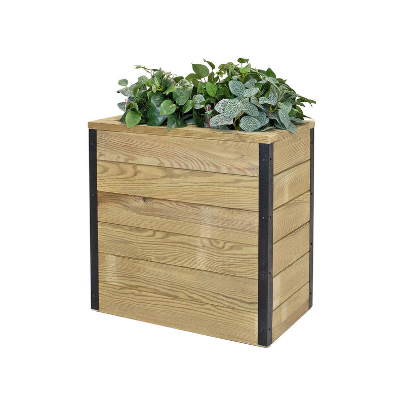 Jardinera Con Autorriego De Madera Nidum Interior Y Exterior Hortalia 60x34x60 Cm_0