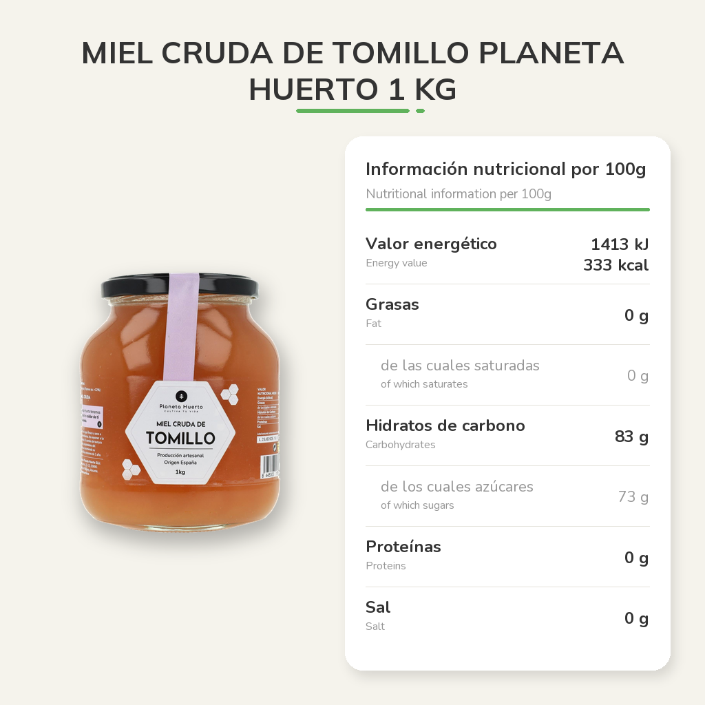 Información nutricional