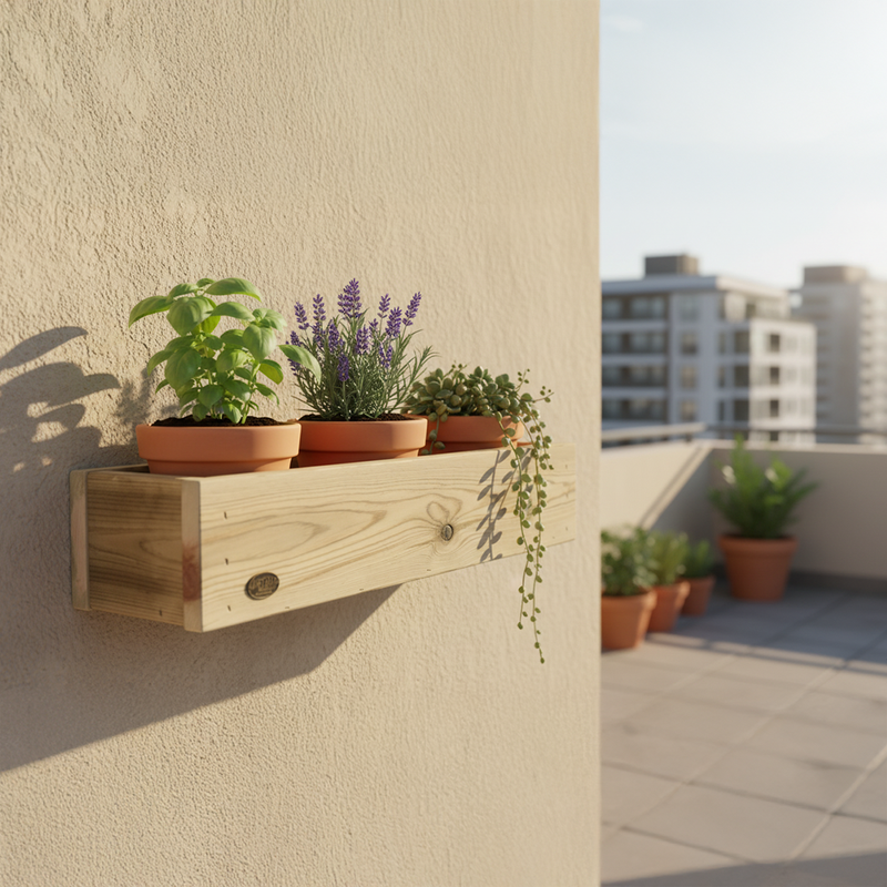 Jardinera Vertical Stand Line 1B Madera Tratada Exterior Hortalia_1