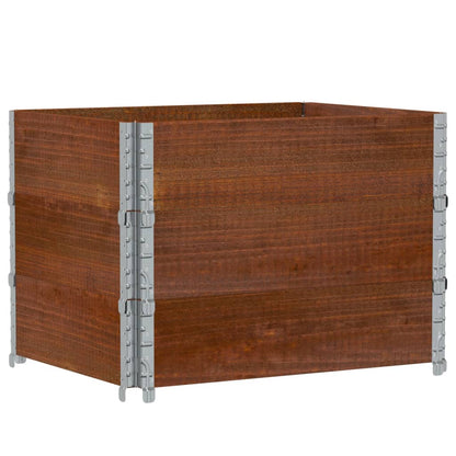Jardinera De Madera Maciza De Pino Marrón 80x60 Cm_0