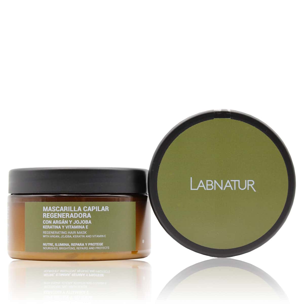 Mascarilla Capilar de Argán y Jojoba con Keratina Labnatur 250 ml | Nutritiva | Reparadora | Cabello Dañado_0