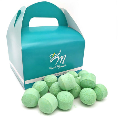 Caja 50 Mini Bombas Efervescentes Para Manicura Y Pedicura - Ablandan Durezas, Uñas Y Cutículas - Aroma Mango_0