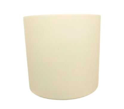 Macetero De Cerámica Cilindro Monocolor Blanco 40cm_1