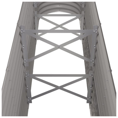 Jardinera Arriate Acero Galvanizado Gris 260x40x68 Cm_4