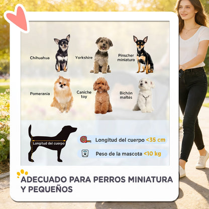 Pawhut Carrito Para Perros Plegable Con Cesta De Almacenaje 77x44x102 Cm Café_3