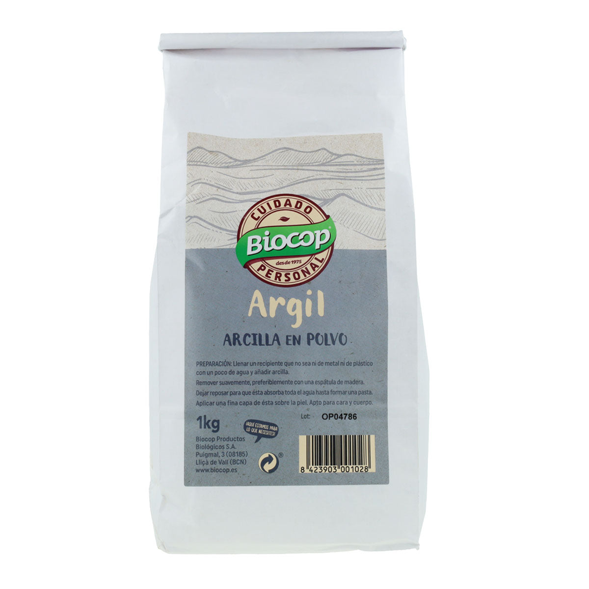 Arcilla Blanca Argil Biocop 1 Kg