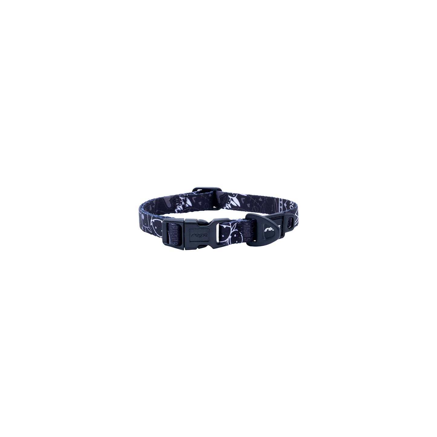 Collar Para Perro, Modelo Fusion De Rogz, Estampado Graffiti Negro. Talla L (21-40kg)_0