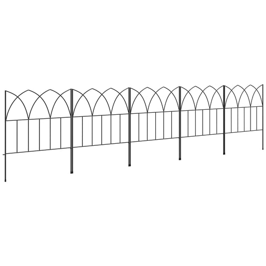 Outsunny Vallas De Jardín 205x45,5 Cm De Metal Combinación Libre Negro_0