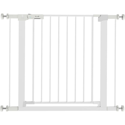 Pawhut Barrera De Seguridad Perros Escaleras Puertas 76-97 Cm Con 2 Extensiones_1