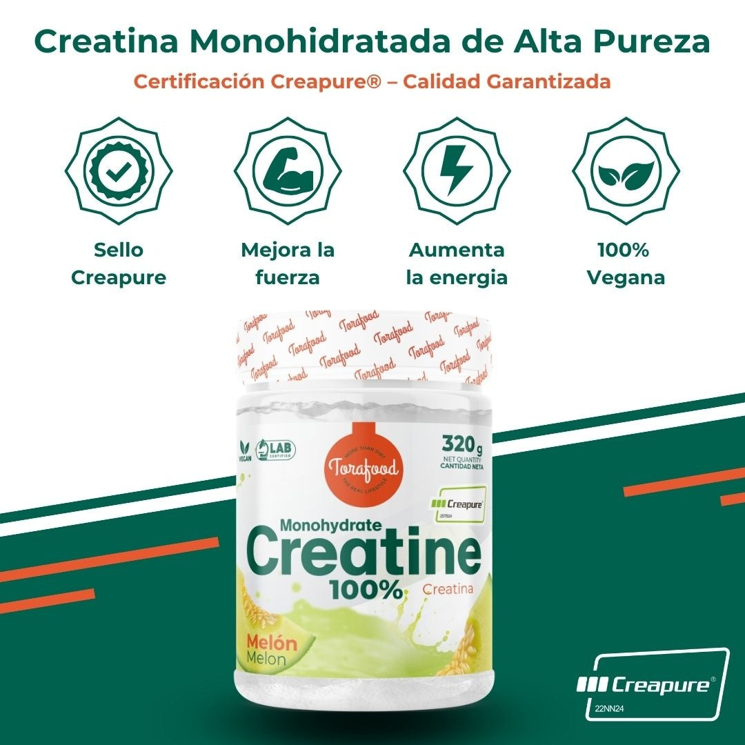 Creatina Creapure Melón Torafood 320g