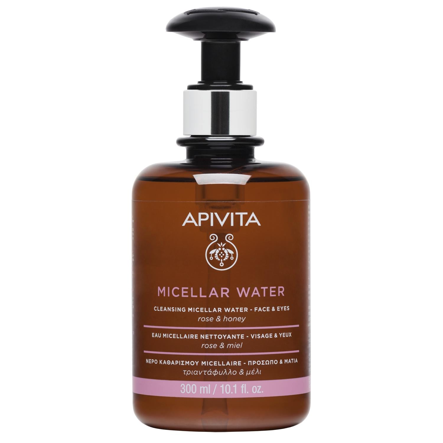 Agua micelar rosa y miel Apivita 300 ml