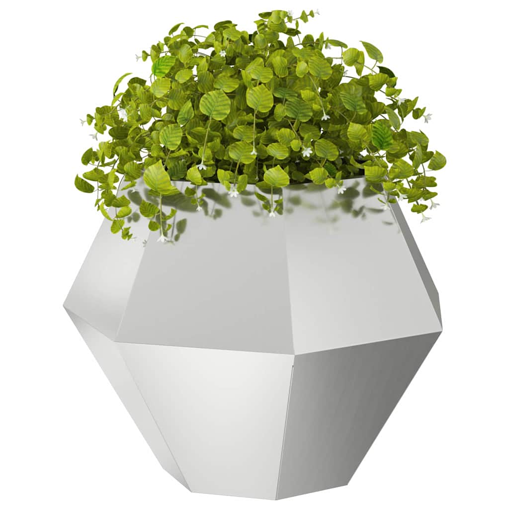 Jardinera Plateado 75 X 75 X 60 Cm Acero Galvanizado_2