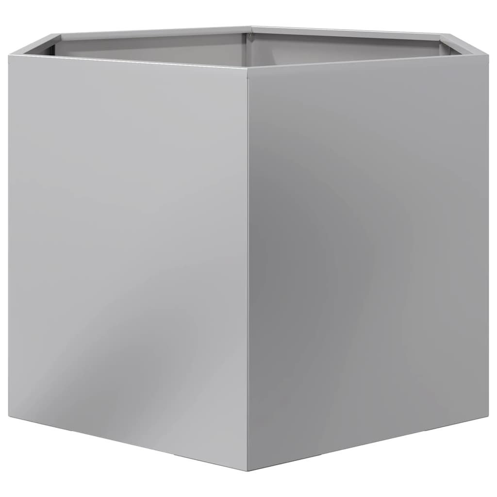 Jardinera Hexagonal Acero Galvanizado 69x60x45 Cm_3