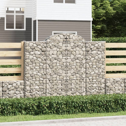 Cestas De Gaviones 5 Uds Forma De Arco Hierro 200x50x160/180 Cm_1