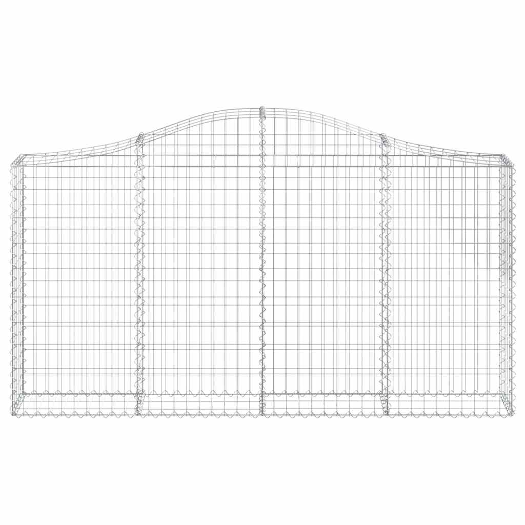 Cestas Gaviones 18 Uds Forma De Arco Hierro 200x30x100/120 Cm_3