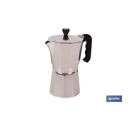 Cafetera Italiana De Aluminio Para Inducción 9 Tazas_3
