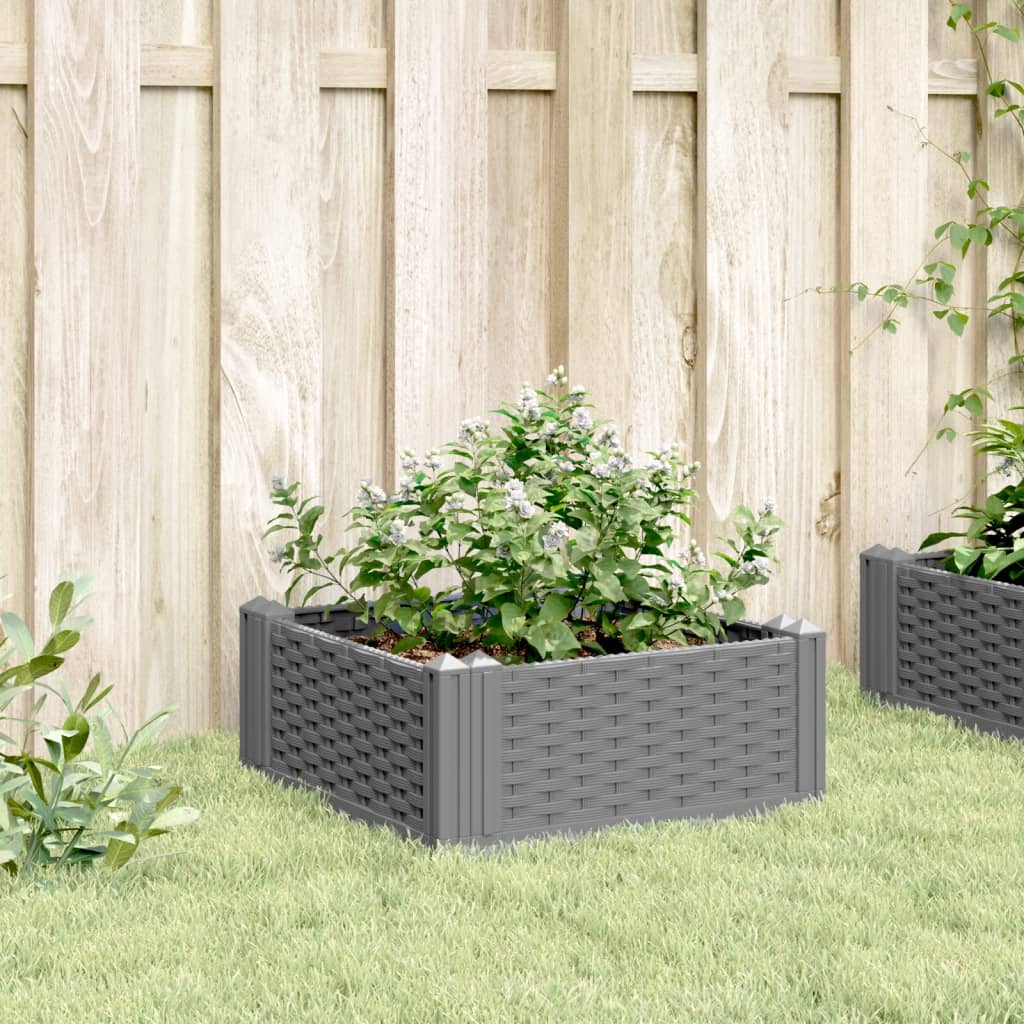 Jardinera Con Clavijas Pp Gris Claro 42,5x42,5x28,5 Cm_2