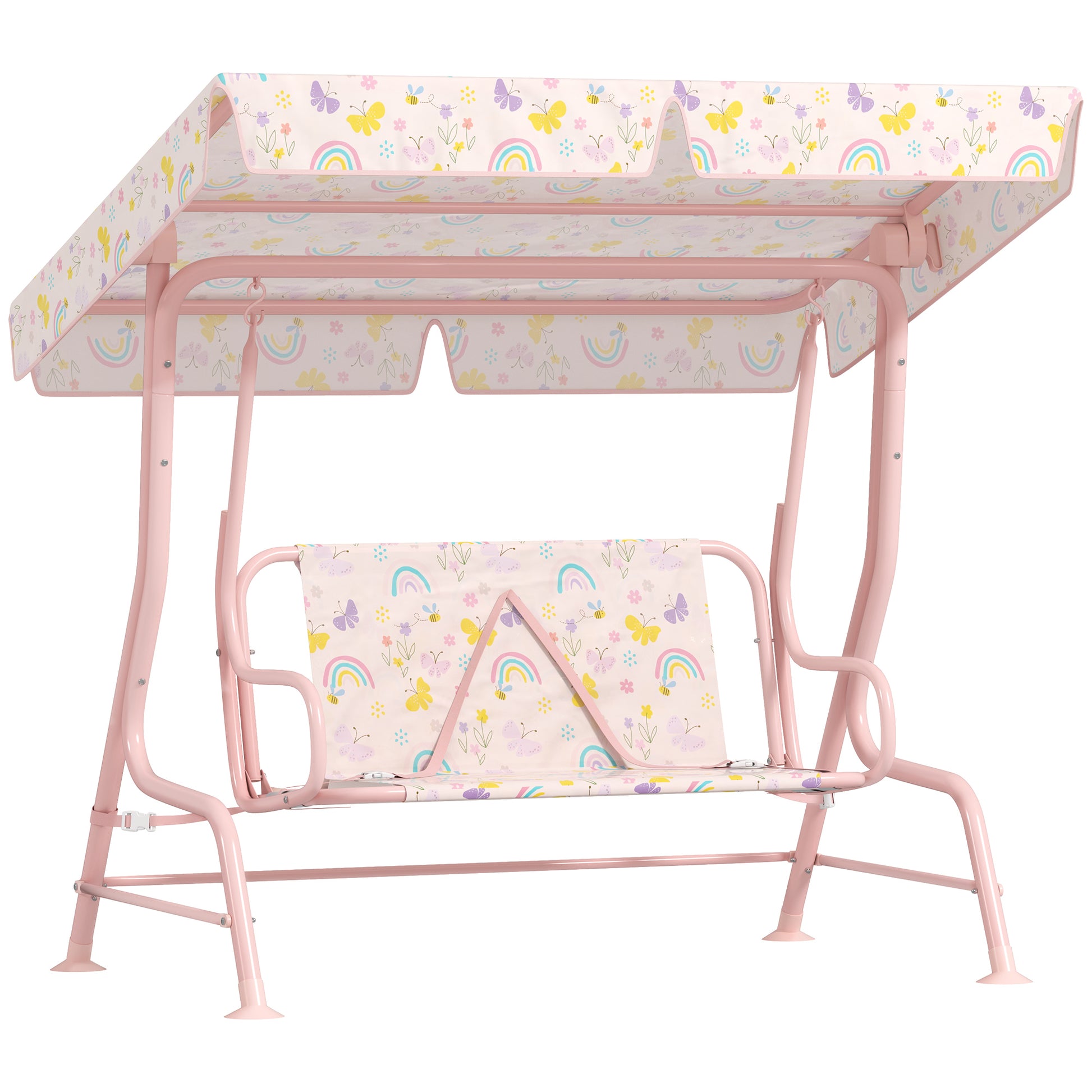 Aiyaplay Columpio De Jardín Exterior Para Niños De +3 Años 112x75x120 Cm Rosa_0