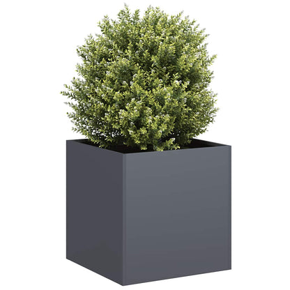 Jardinera De Acero Laminado En Frío Antracita 40x40x40 Cm_1