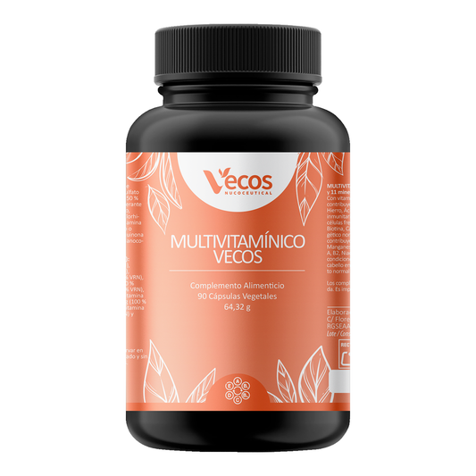 Multivitamínico Vecos 90 Cápsulas | Energía Diaria Y Sistema Inmunitario | 13 Vitaminas Y 11 Minerales_0