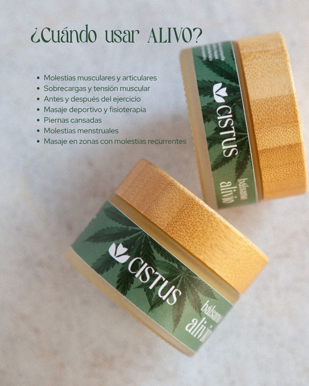Bálsamo de masaje para molestias musculares y articulares con 10% CBD, Árnica e Hipérico | ALIVIO 50 ml_4