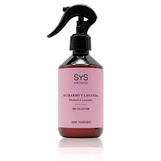 Ambientador Pulverizador Ruibarbo y Lavanda SYS Aromas 300 ml | Colección 1991 | Aroma Floral y Cítrico | Relajante_0