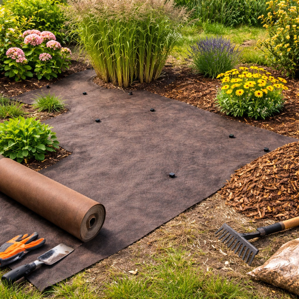25m X 1m Malla Antihierbas Marrón 125 G/m² – Garantía De 25 Años, Permeable Y Resistente_5