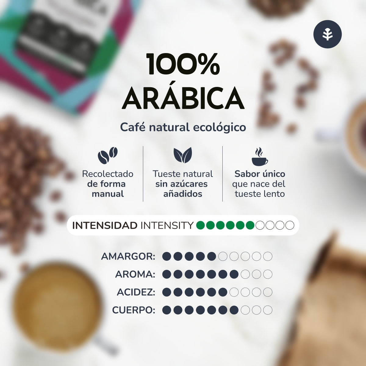 Pack 3x Café en grano Eco 100% Arábica Planeta Huerto 1 Kg