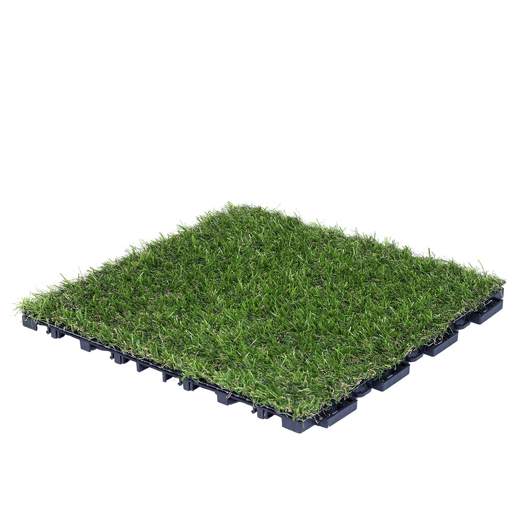 Pack 9 Baldosas Césped Artificial Clickgreen 30x30 Cm_0